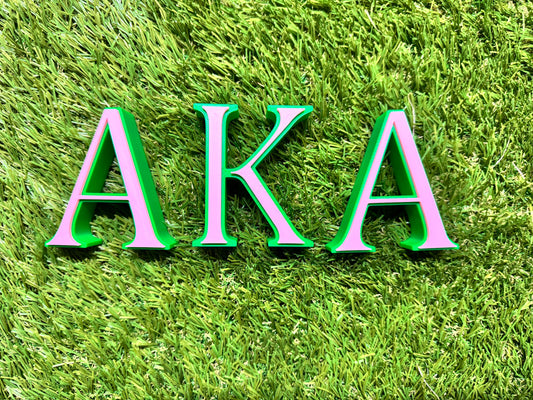 Alpha Kappa Alpha Shelf Letters - 3D Printed